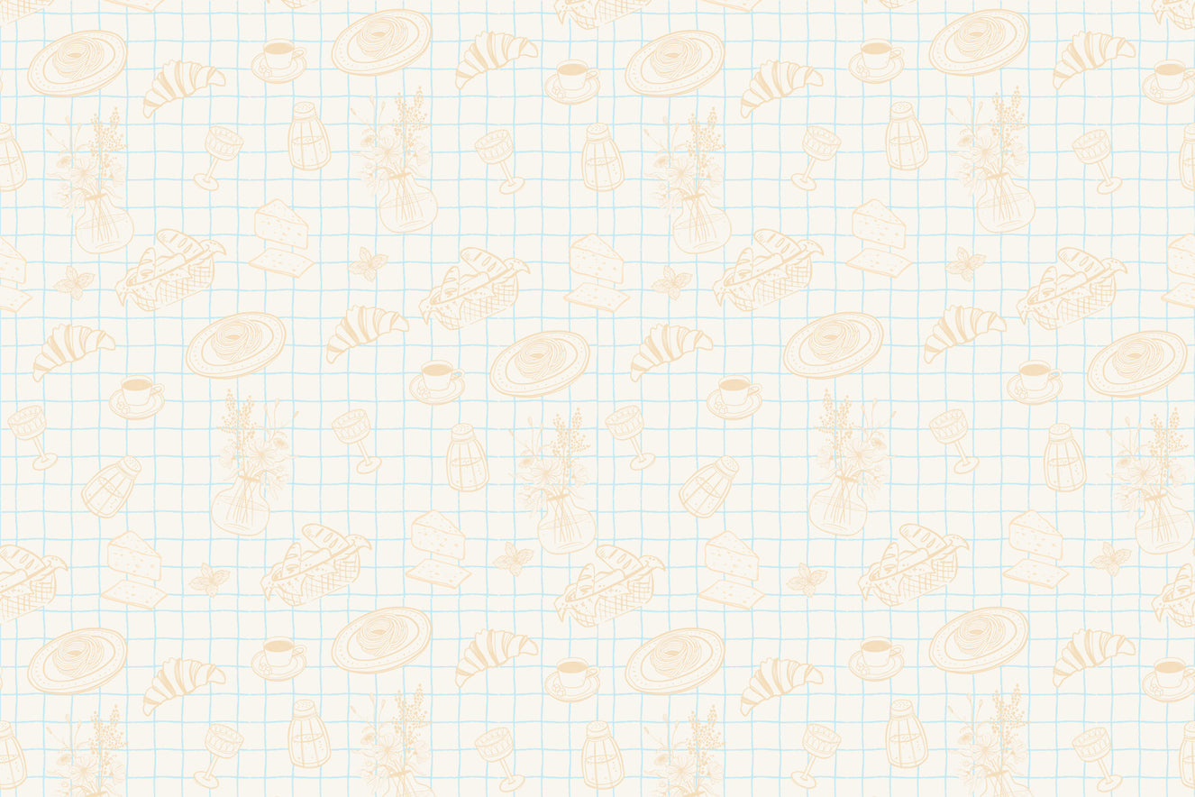 Gourmet Doodles Wall Mural