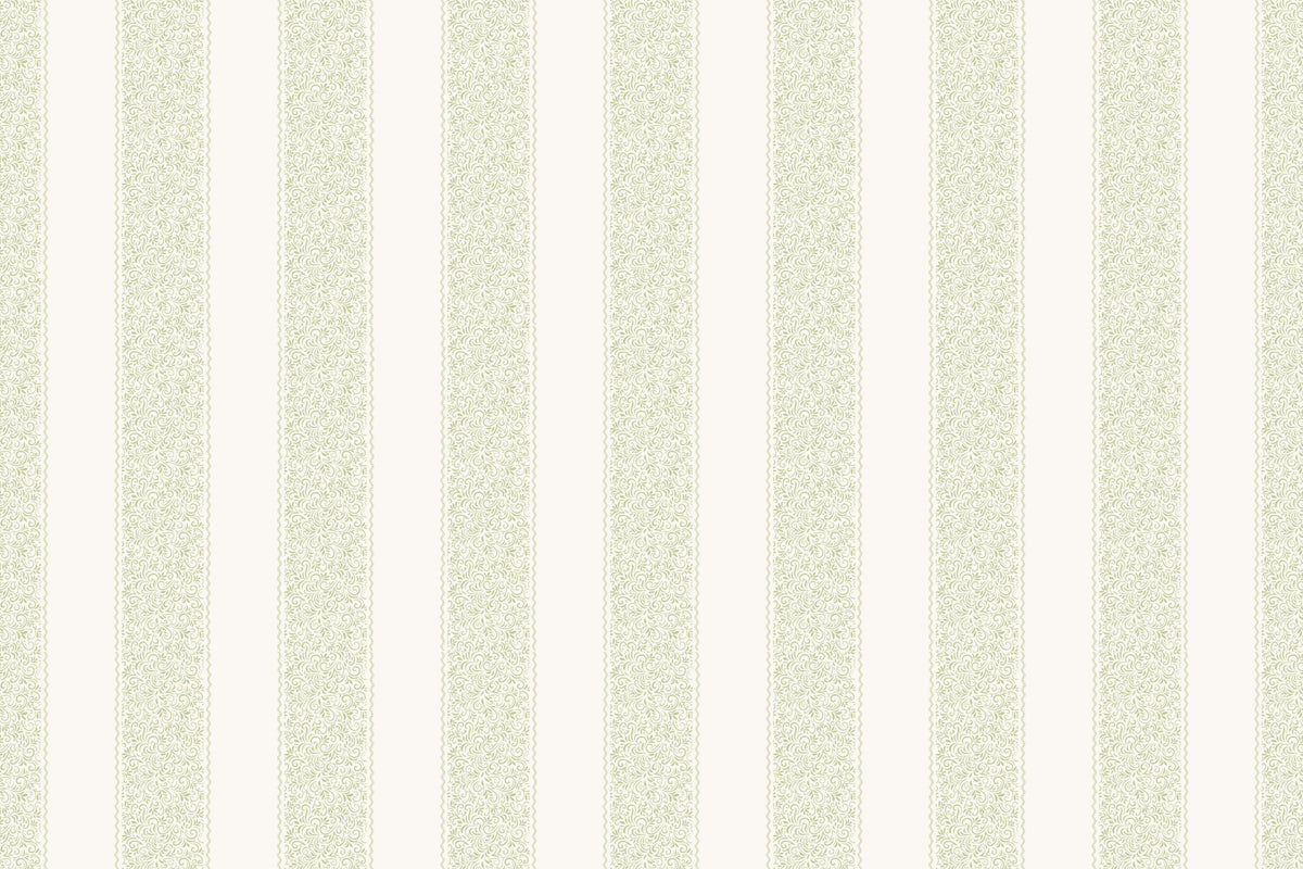 Vintage Vine Stripes Wall Mural