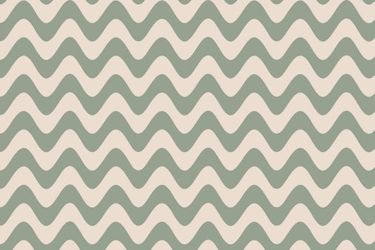 Sage Serenity Waves Wallpaper⁠