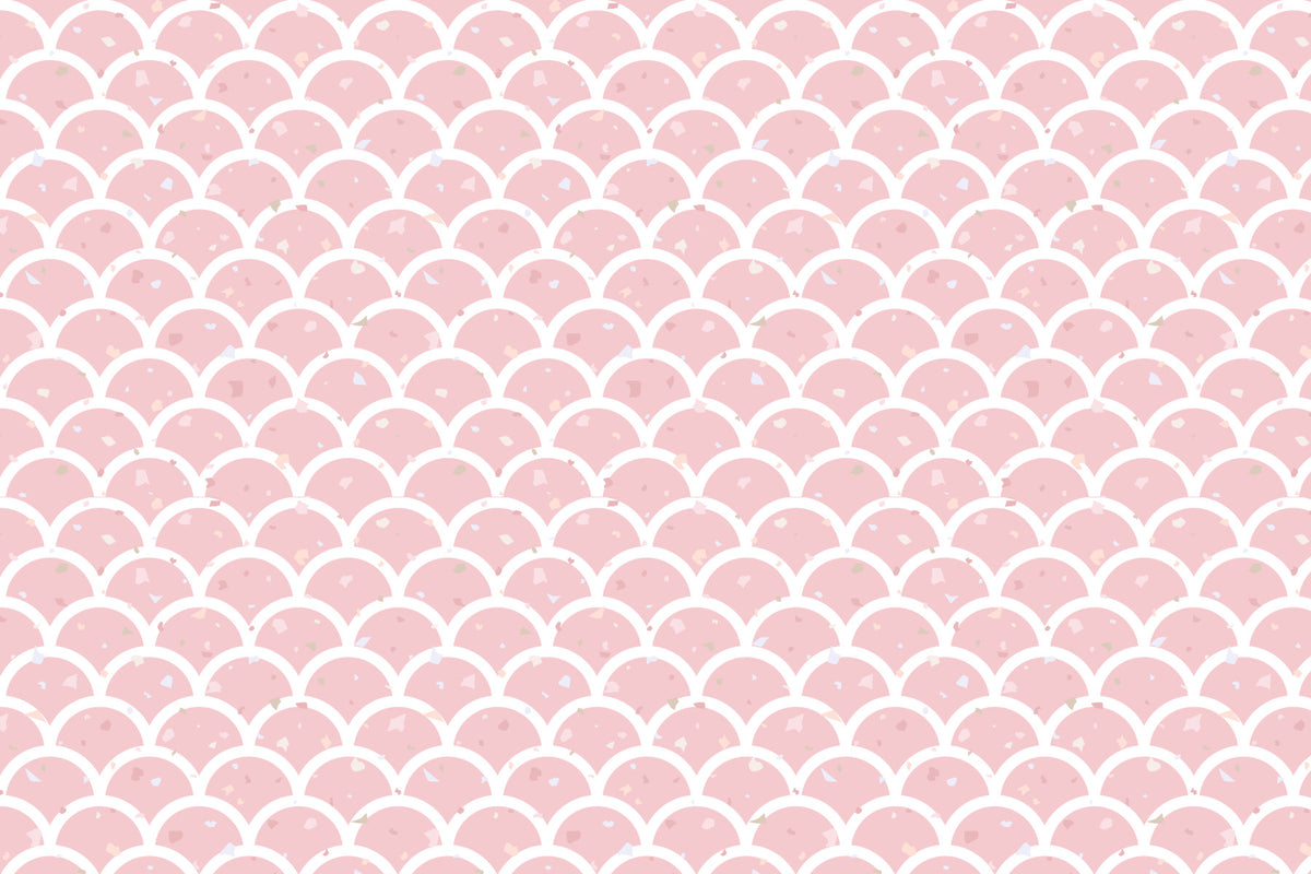 Blush Terrazzo Scales Wallpaper⁠