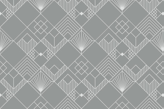 Modern Deco Gray Wallpaper⁠