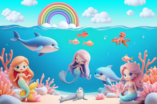 Rainbow Reef Wall Mural