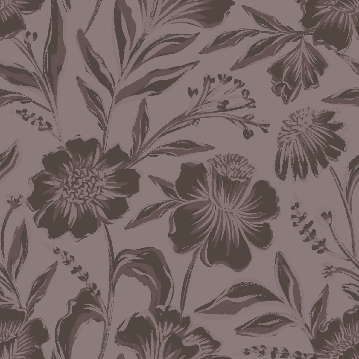 Earthy Bloom Wallpaper⁠ in your room — zoomed