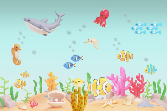 Underwater Friends Wall Mural