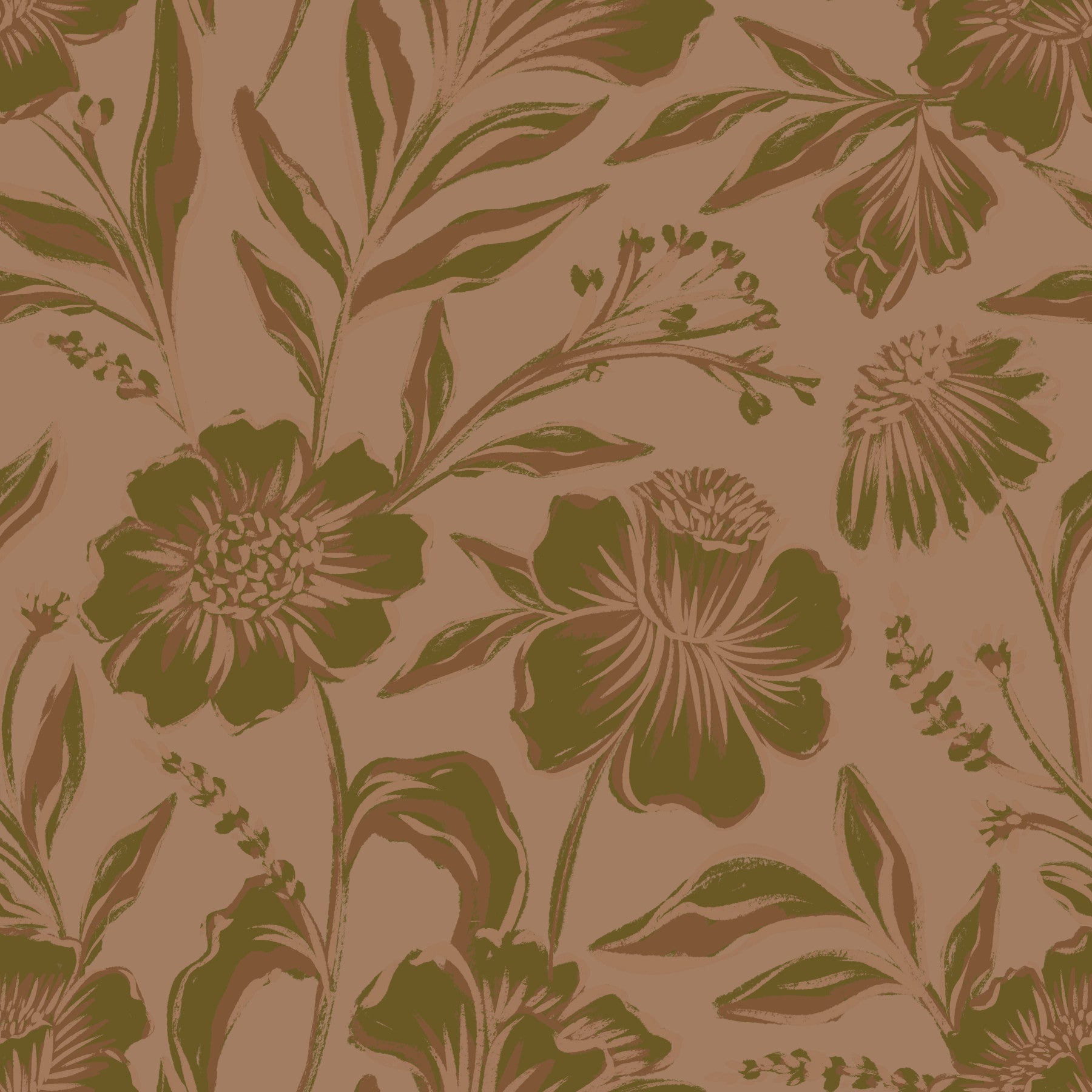 Botanical Browns Wallpaper⁠