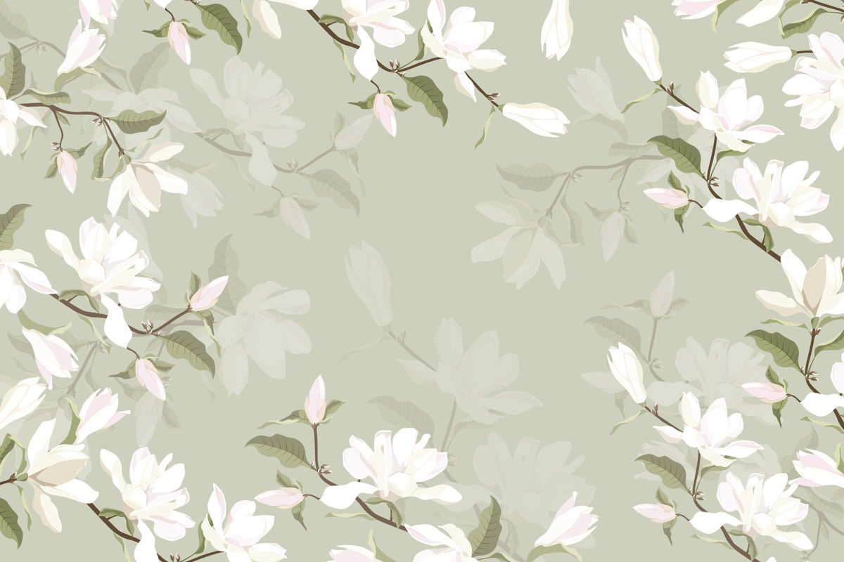 Blossom Branch Calm Wall Mural