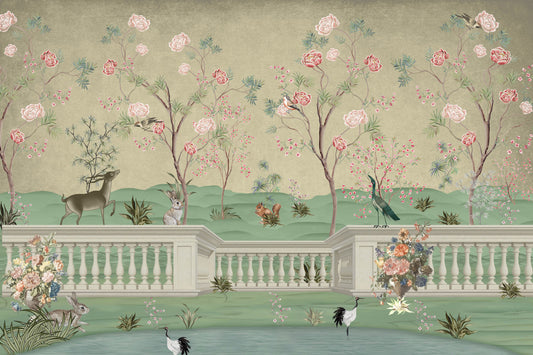 Flora & Fauna Mural Wall Mural