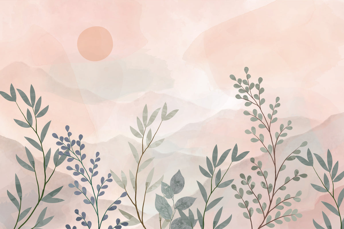 Ethereal Garden Wall Mural in your room — zoomed