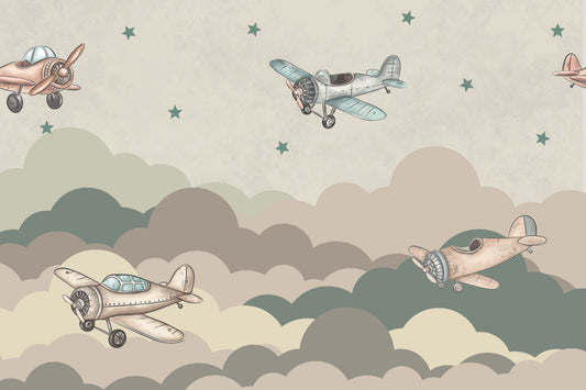 Vintage Aviation Dream Wall Mural