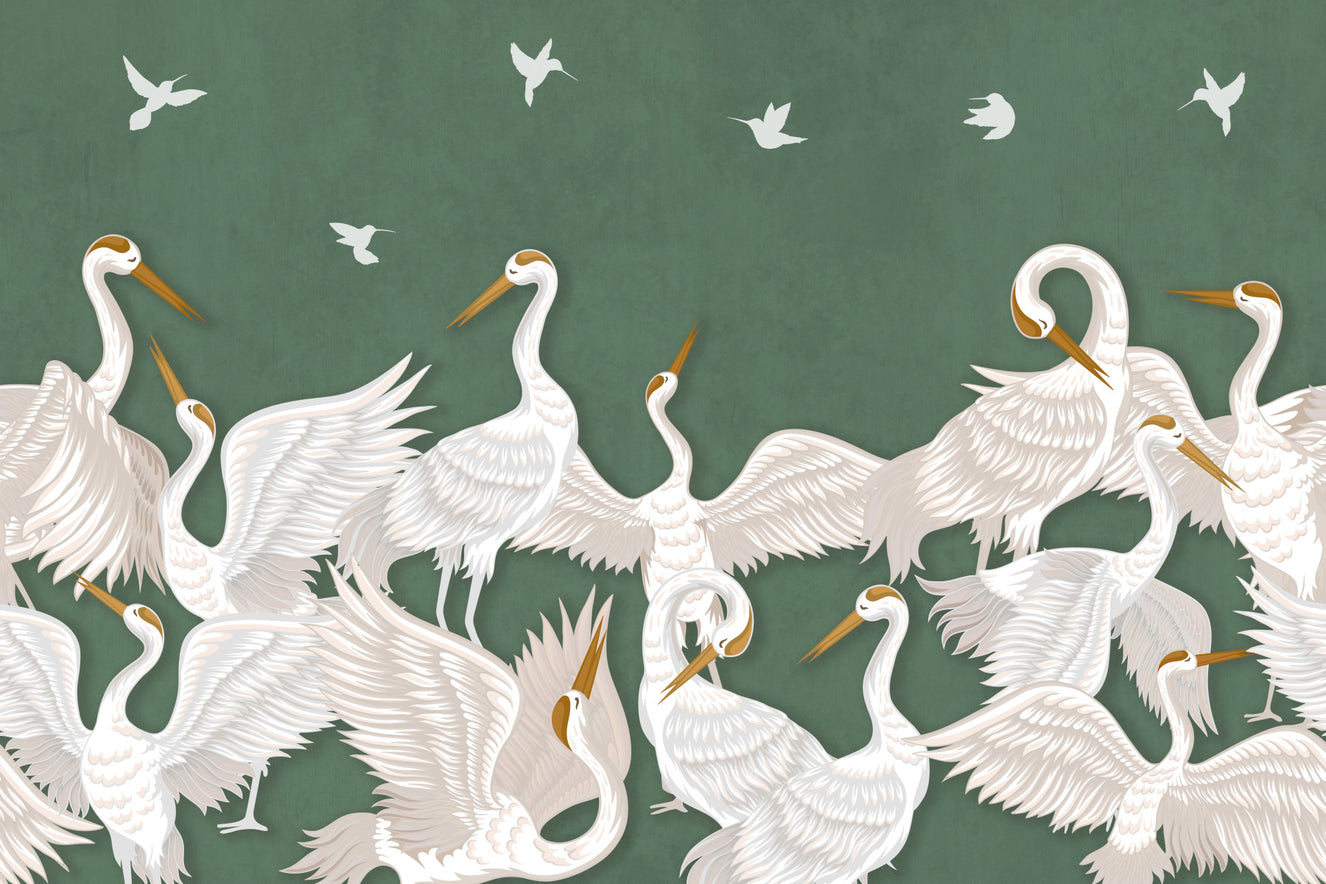 Emerald Flight Wall Mural