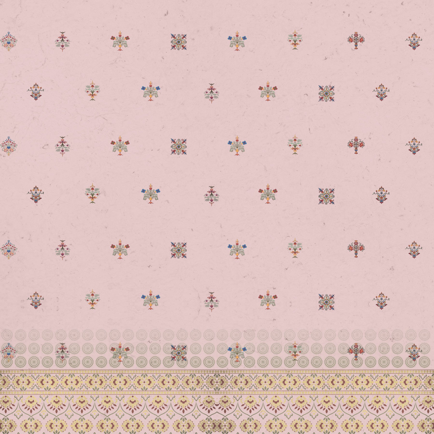 Zardozi Pink Wall Mural