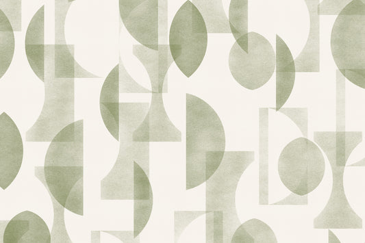 Geometrica Olive Wall Mural