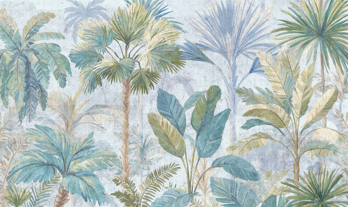 Azure Palms Daylight Wall Mural