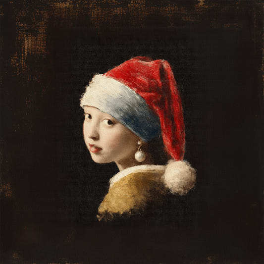 Vermeer Christmas Girl with Pearl Earring Wall Mural