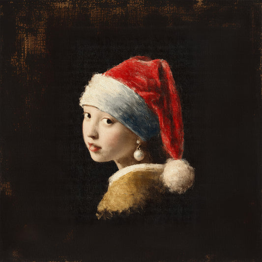 Vermeer Christmas Girl with Pearl Earring Wall Mural