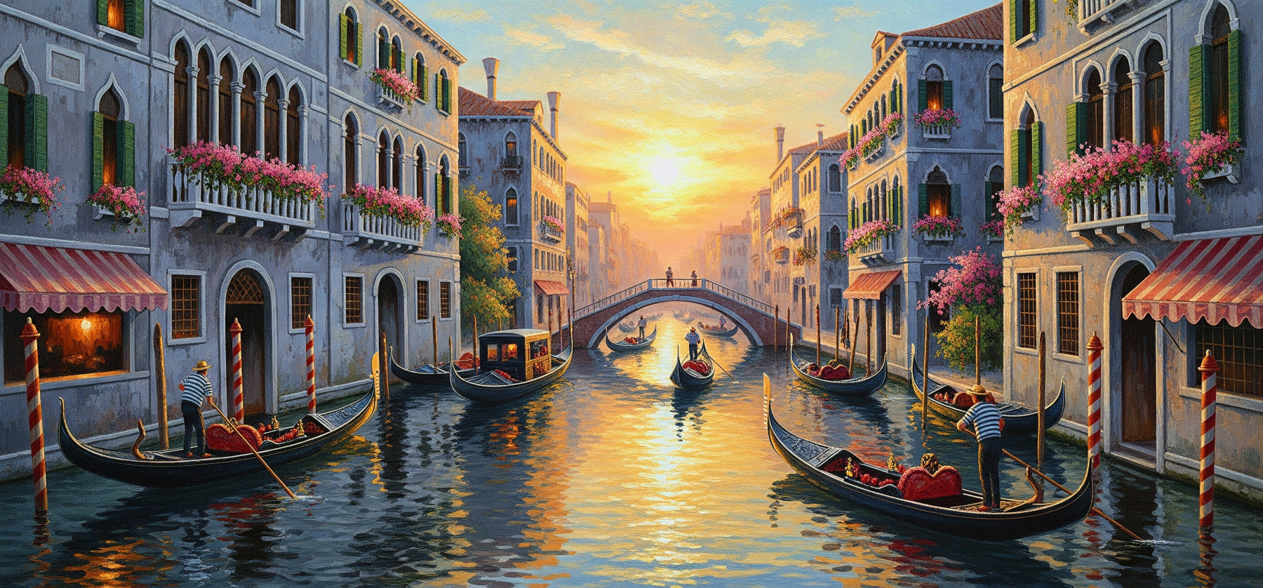 Venetian Serenade Wall Mural in your room — zoomed