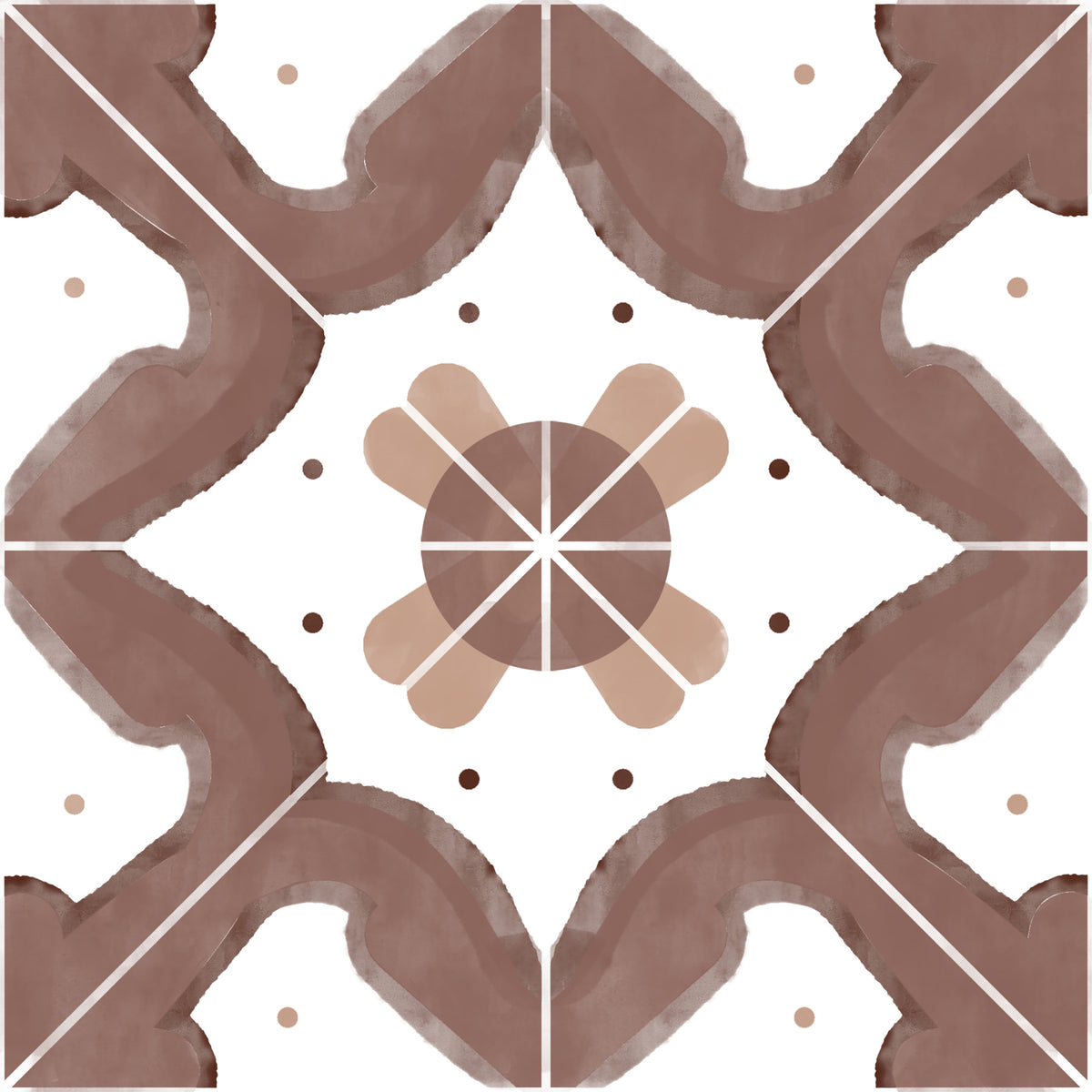 Classic Terracotta Kitchen Tiles Wallpaper⁠