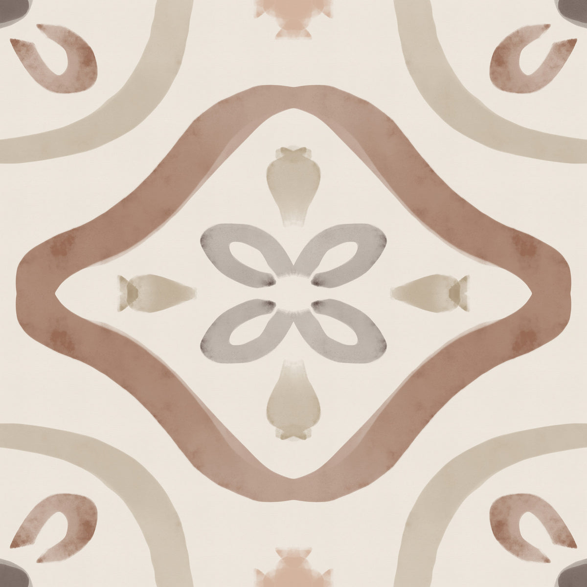 Classic Italian Decor Earthy Wallpaper⁠
