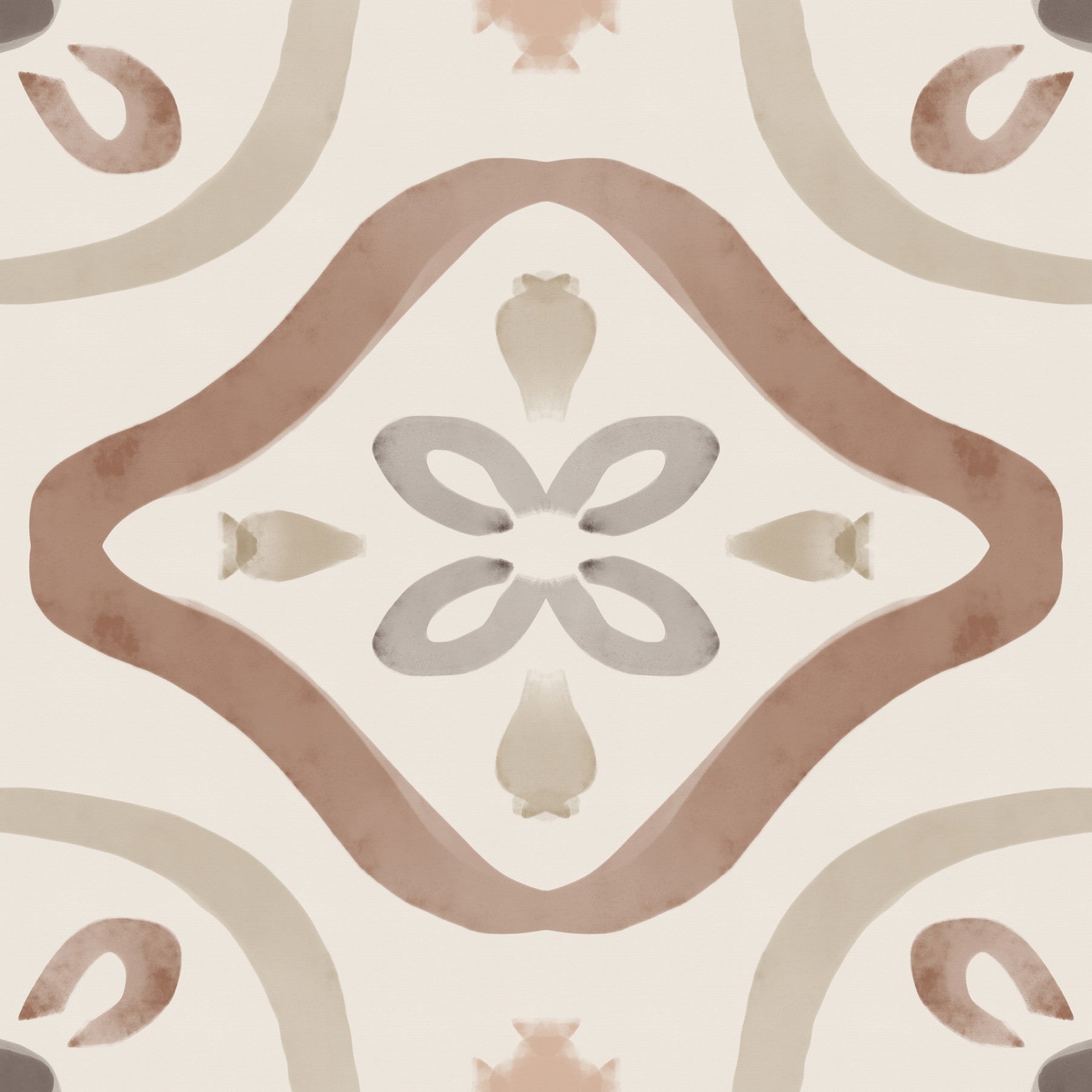 Classic Italian Decor Earthy Wallpaper⁠