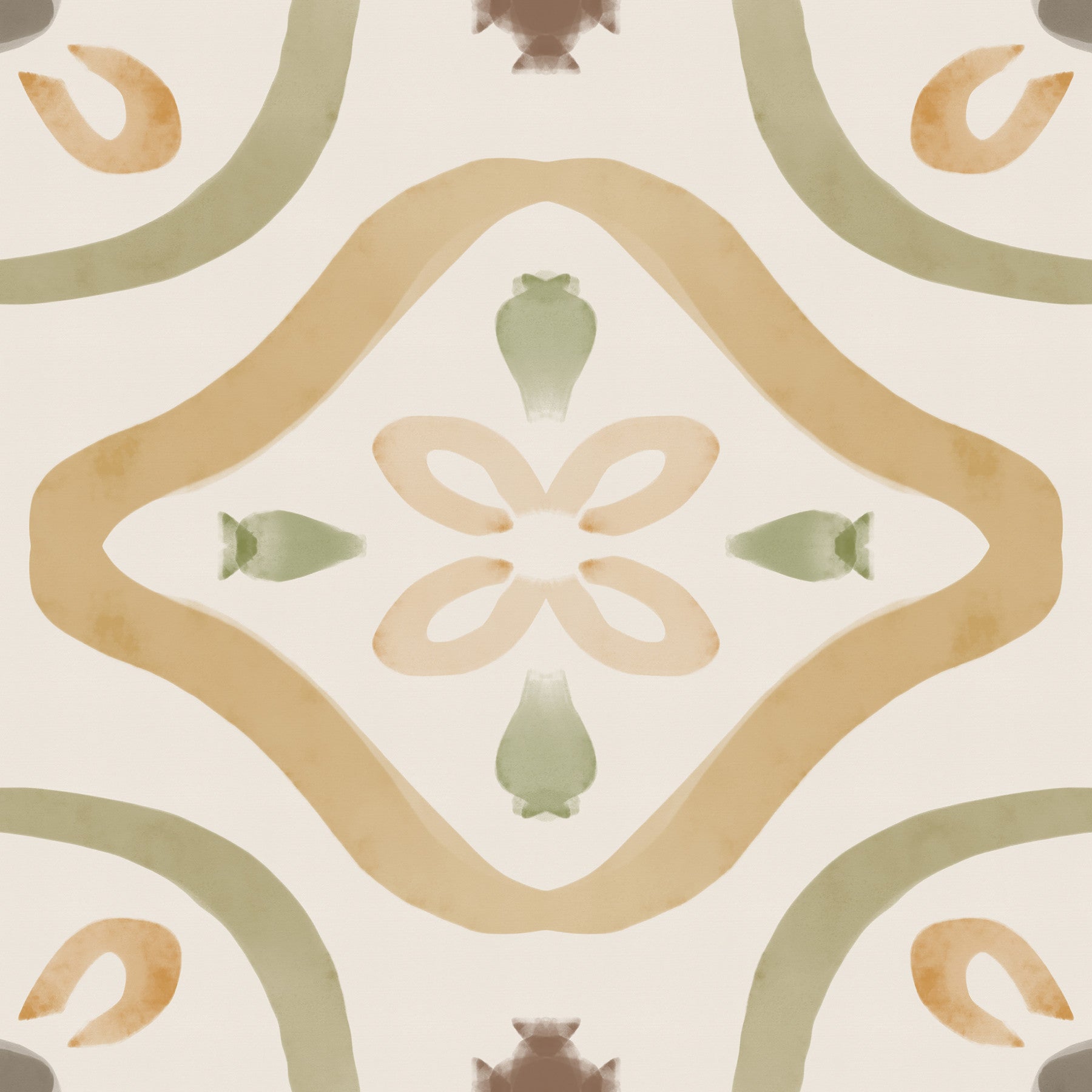 Classic Italian Decor Muted Wallpaper⁠