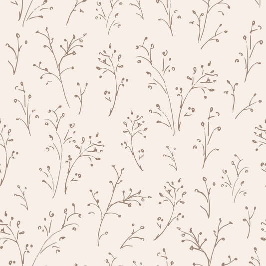 Sketched Twigs Wallpaper⁠