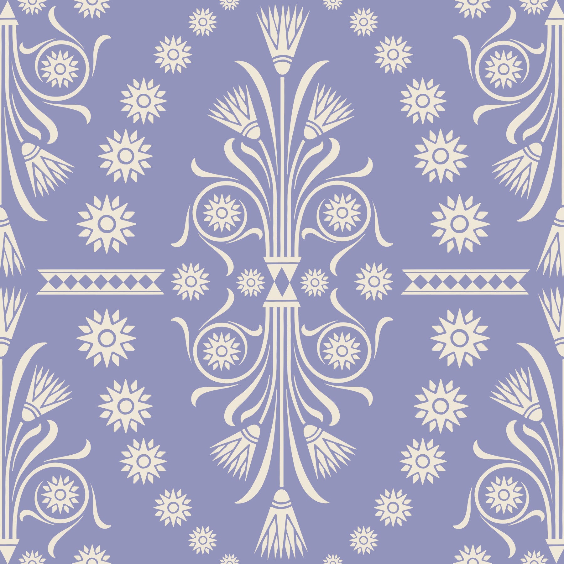 Purple Decorative Ornament Wallpaper⁠