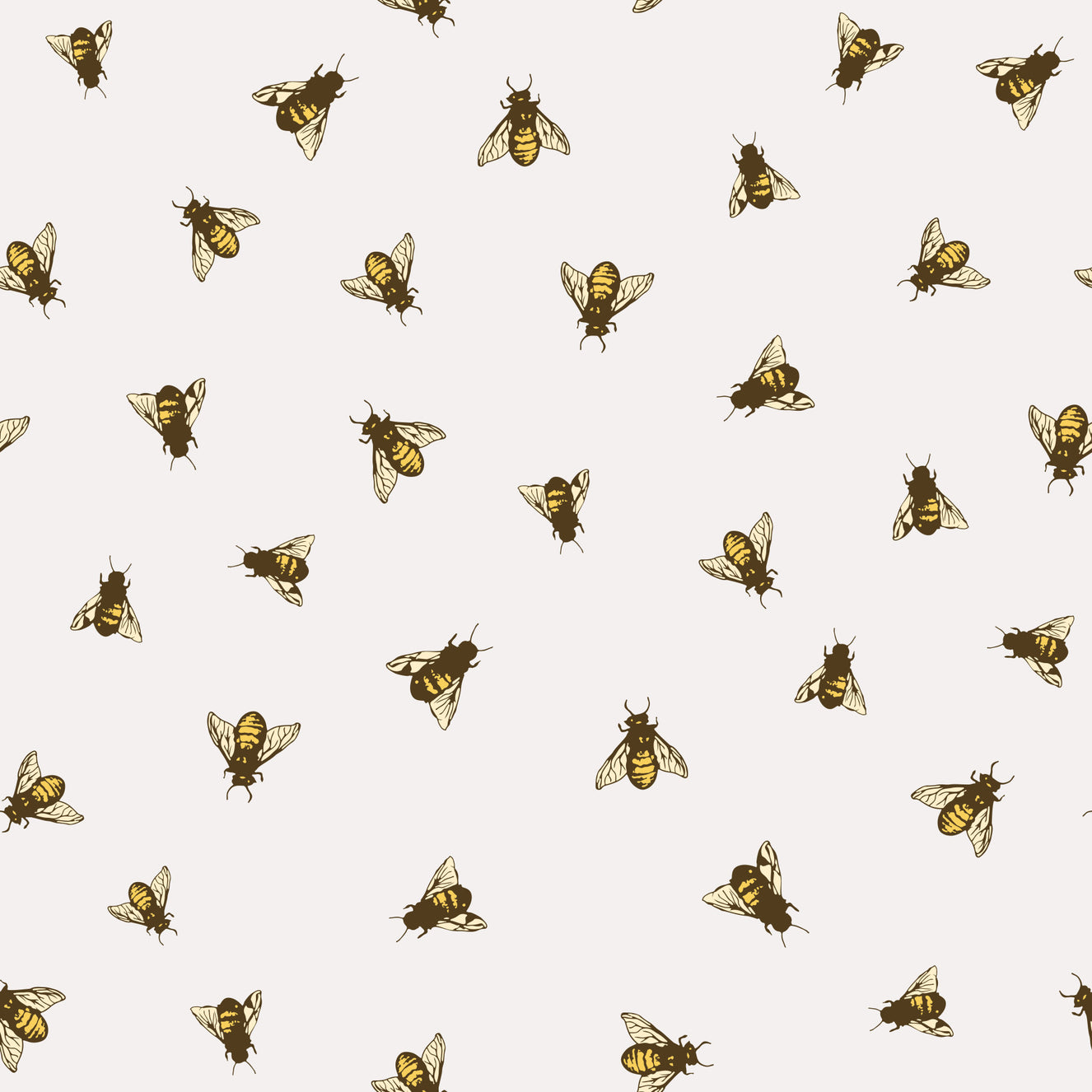 Hand Drawn Bees Wallpaper⁠