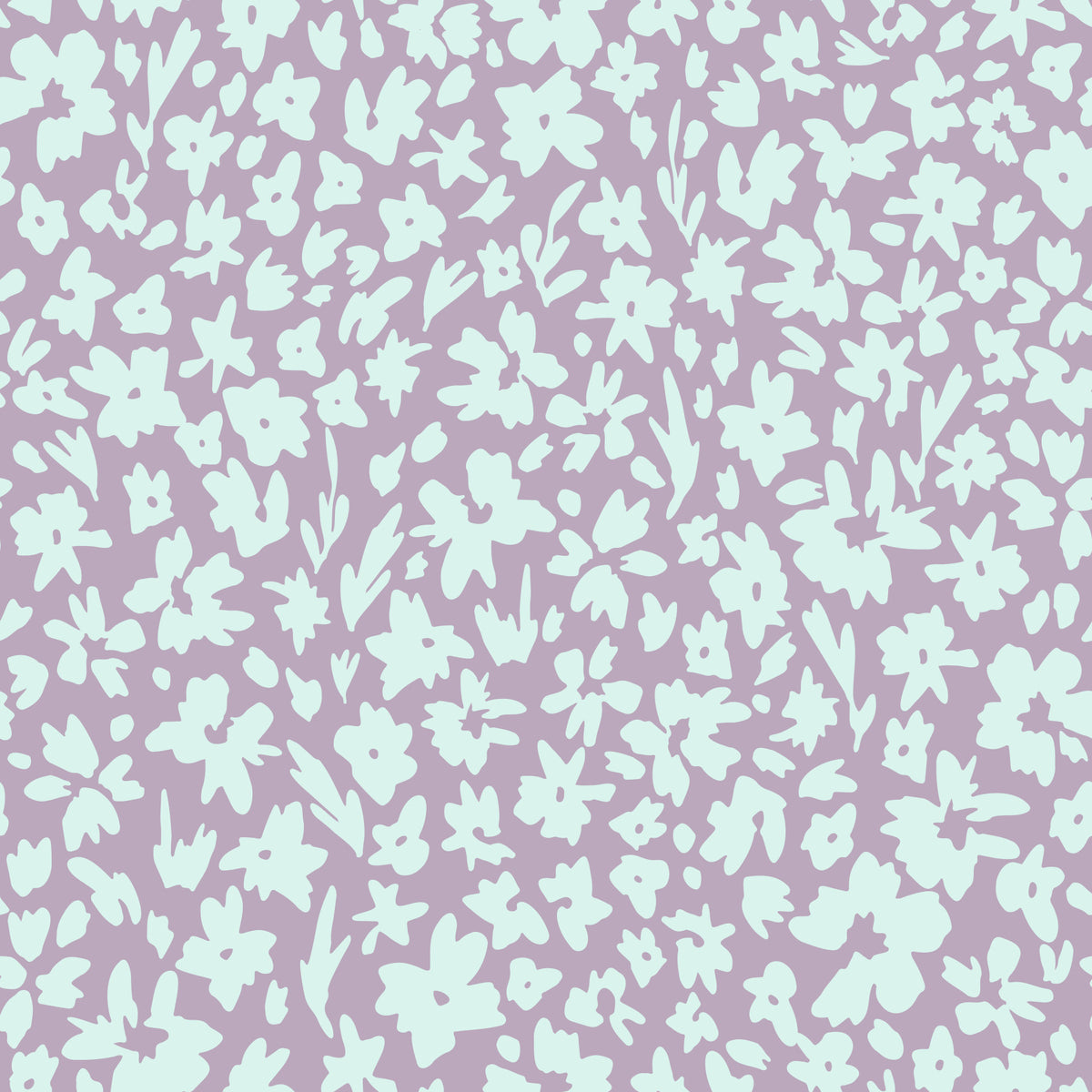 Sketched Flowers Wallpaper⁠ in your room — zoomed