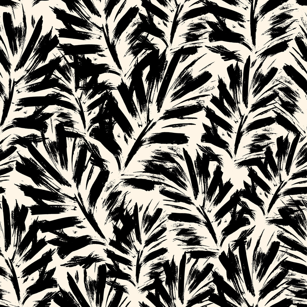 Hand Painted Leaves Wallpaper⁠