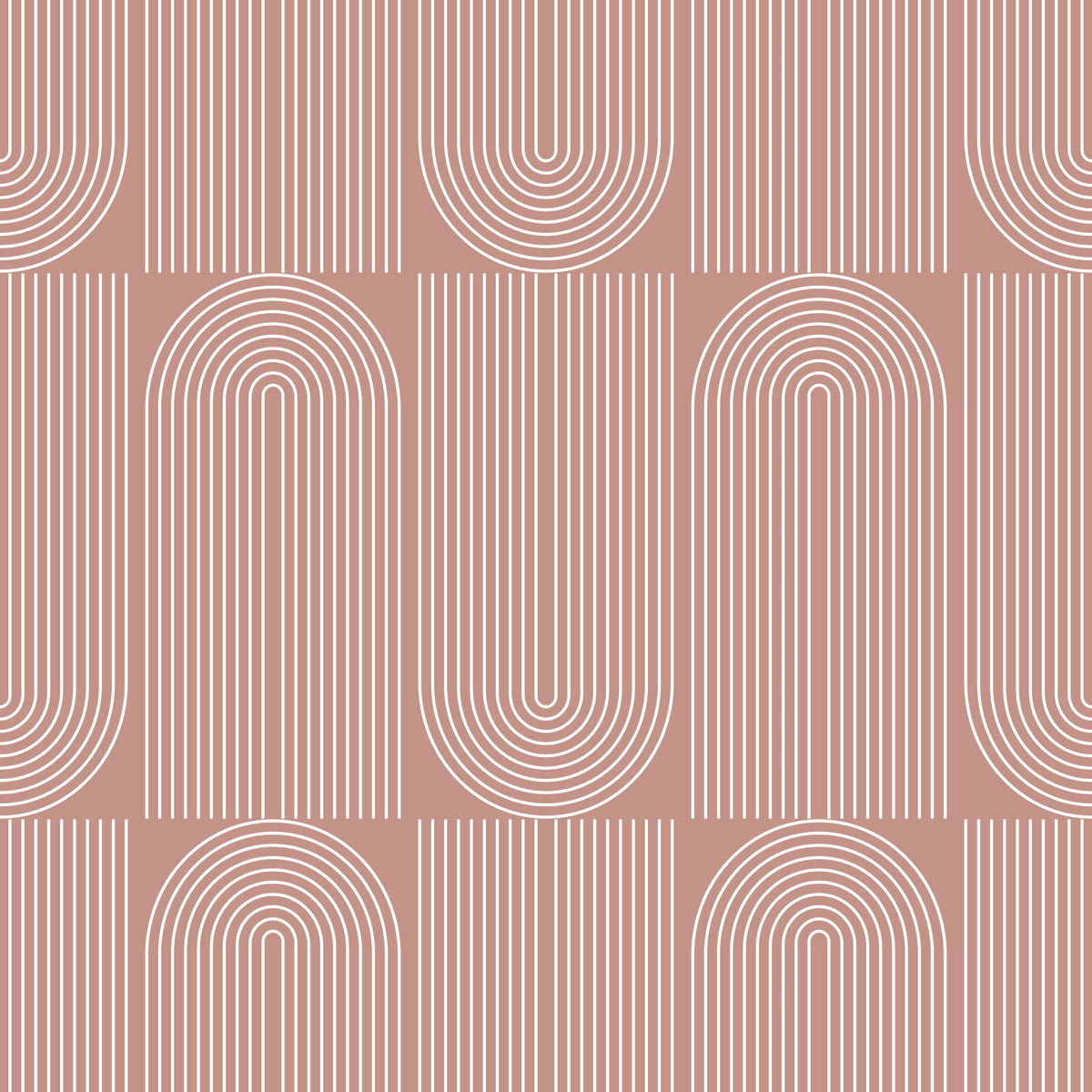Creamy Geometric Outlined Wallpaper Wallpaper⁠ in your room — zoomed