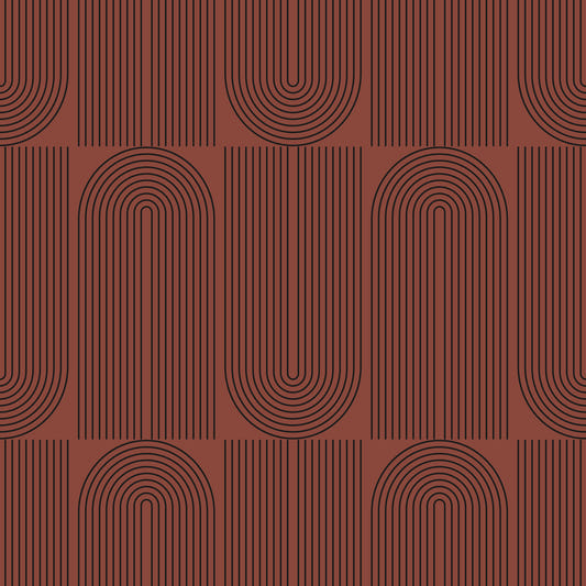 Brown Geometric Outlined Wallpaper Wallpaper⁠