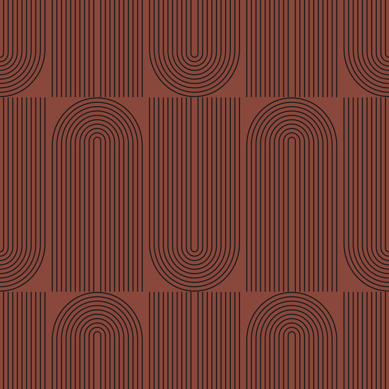 Brown Geometric Outlined Wallpaper Wallpaper⁠