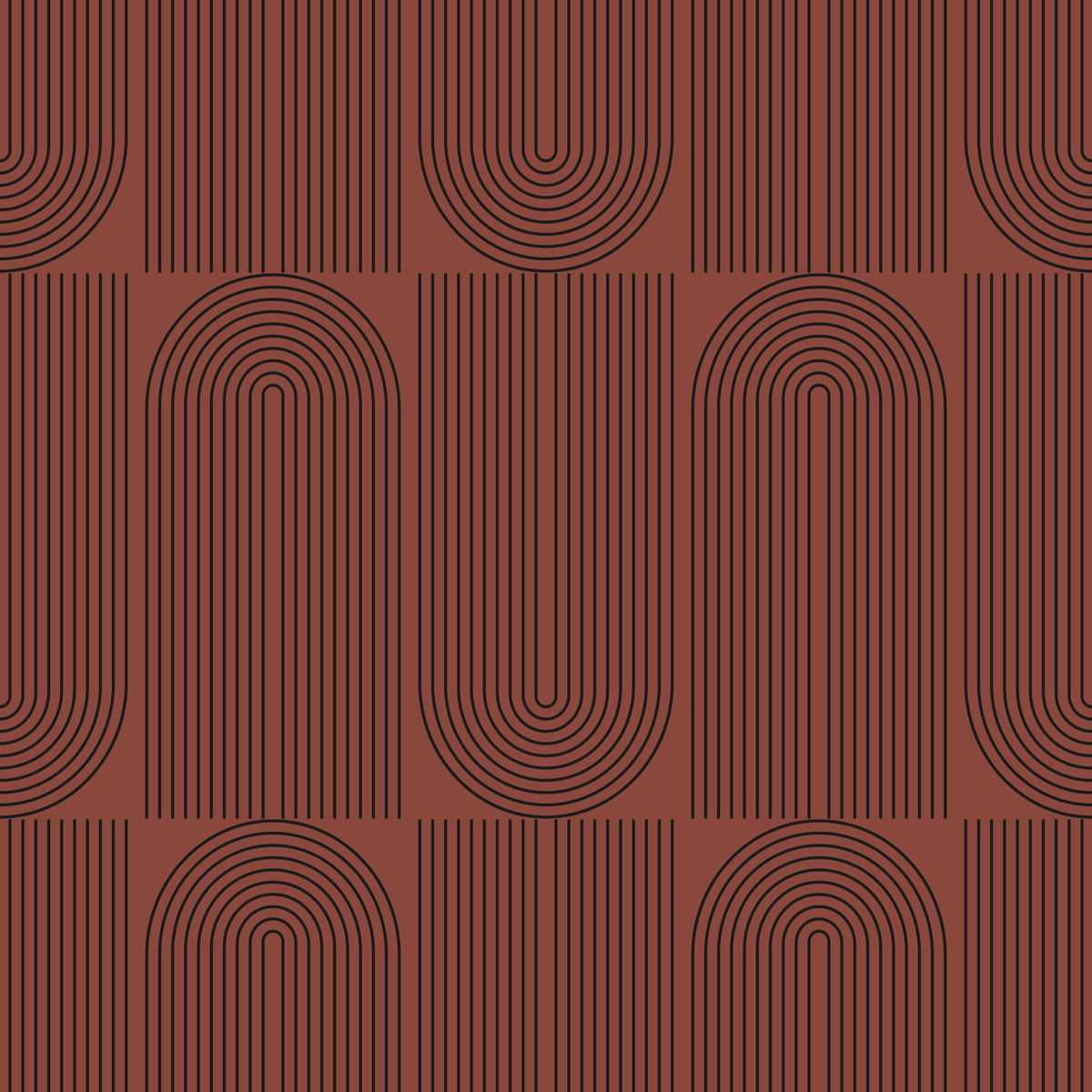 Brown Geometric Outlined Wallpaper Wallpaper⁠