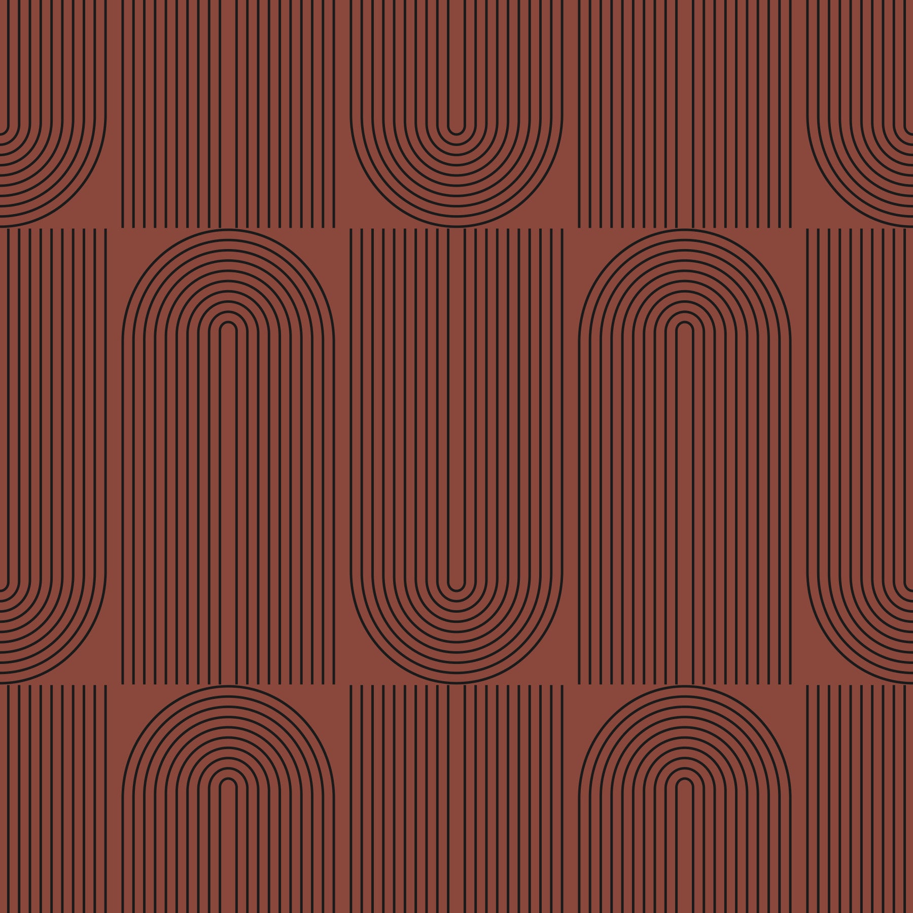 Brown Geometric Outlined Wallpaper Wallpaper⁠