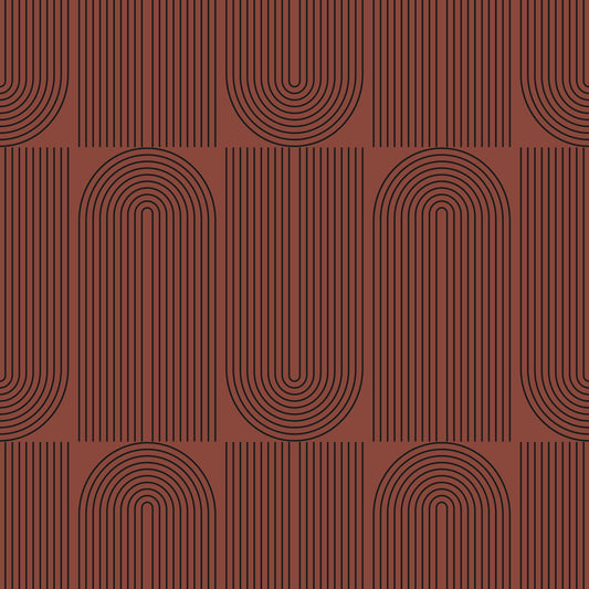 Brown Geometric Outlined Wallpaper Wallpaper⁠