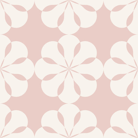 Geometric Flower Cutouts Wallpaper⁠