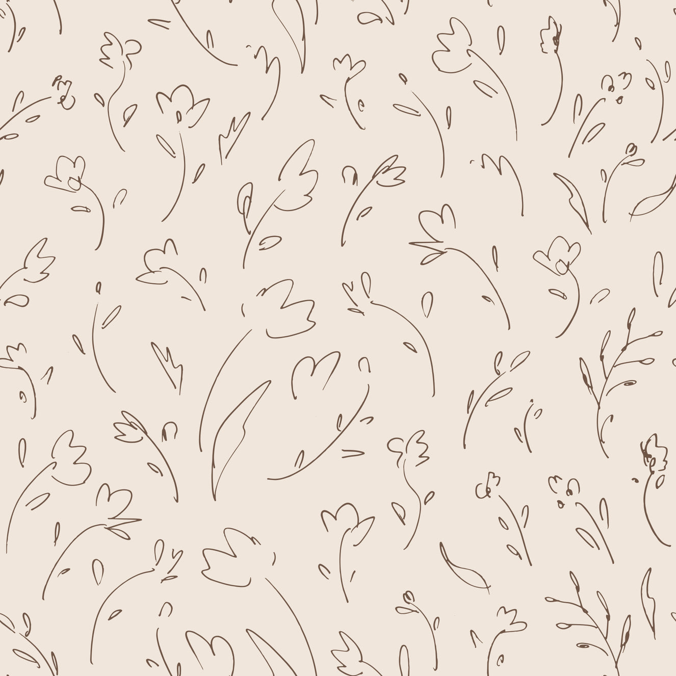 Flower Sketches Wallpaper⁠
