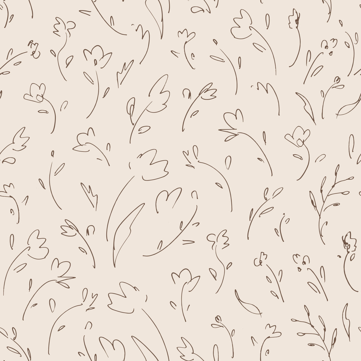 Flower Sketches Wallpaper⁠