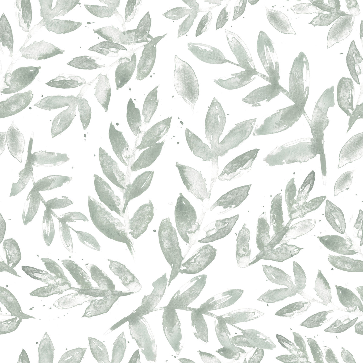 Bright Watercolor Botanical Wallpaper⁠ in your room — zoomed