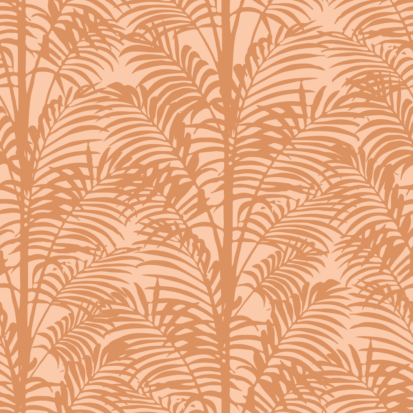 Orange Palm Shapes Wallpaper⁠
