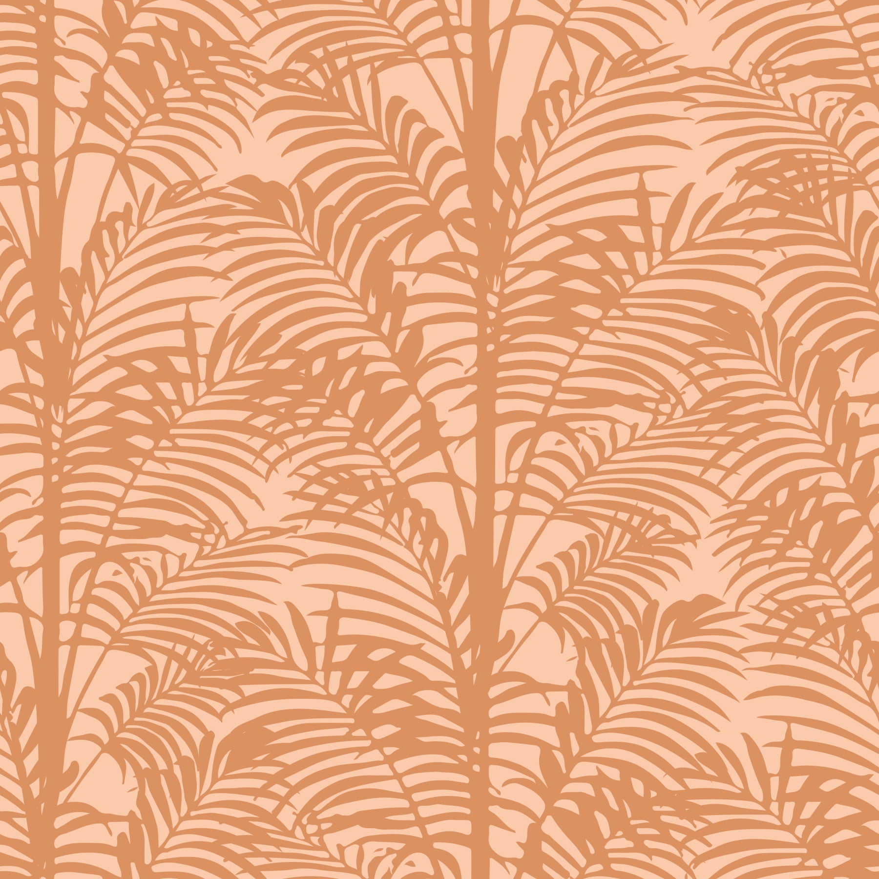 Orange Palm Shapes Wallpaper⁠