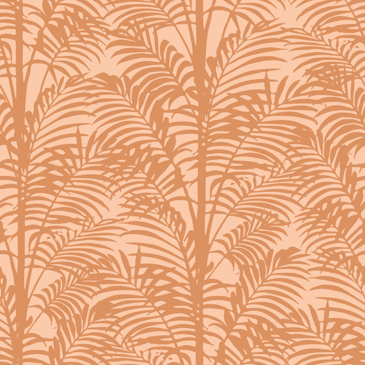 Orange Palm Shapes Wallpaper⁠ in your room — zoomed