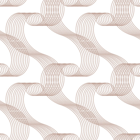 Bright Linear Oytline Waves Wallpaper⁠
