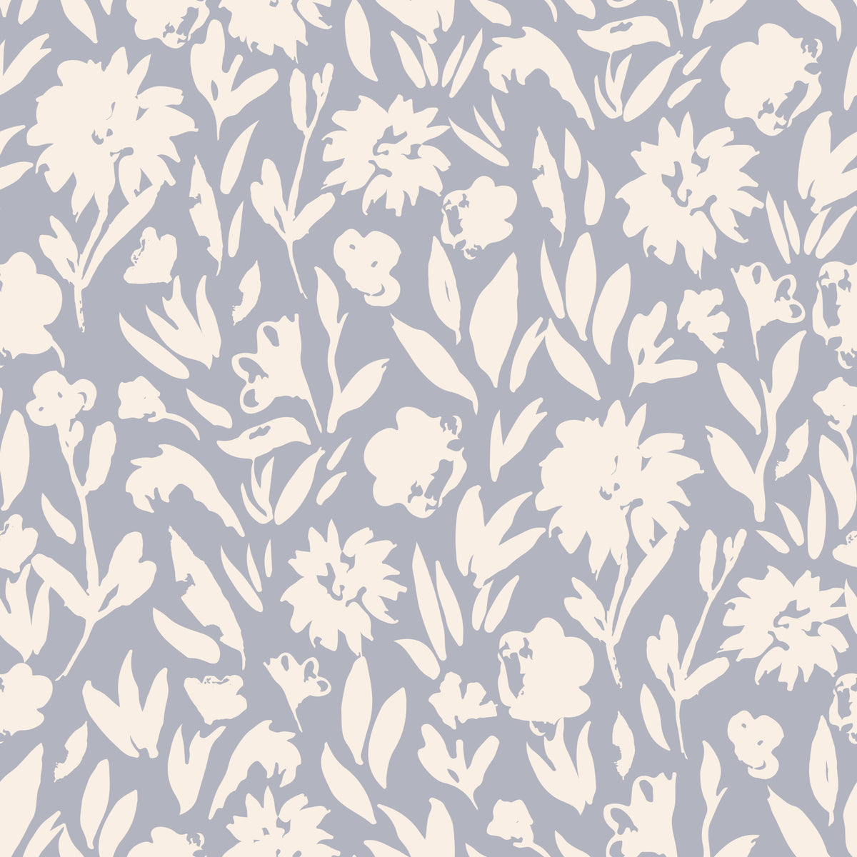 Bright Painted Flowers Wallpaper⁠ in your room — zoomed