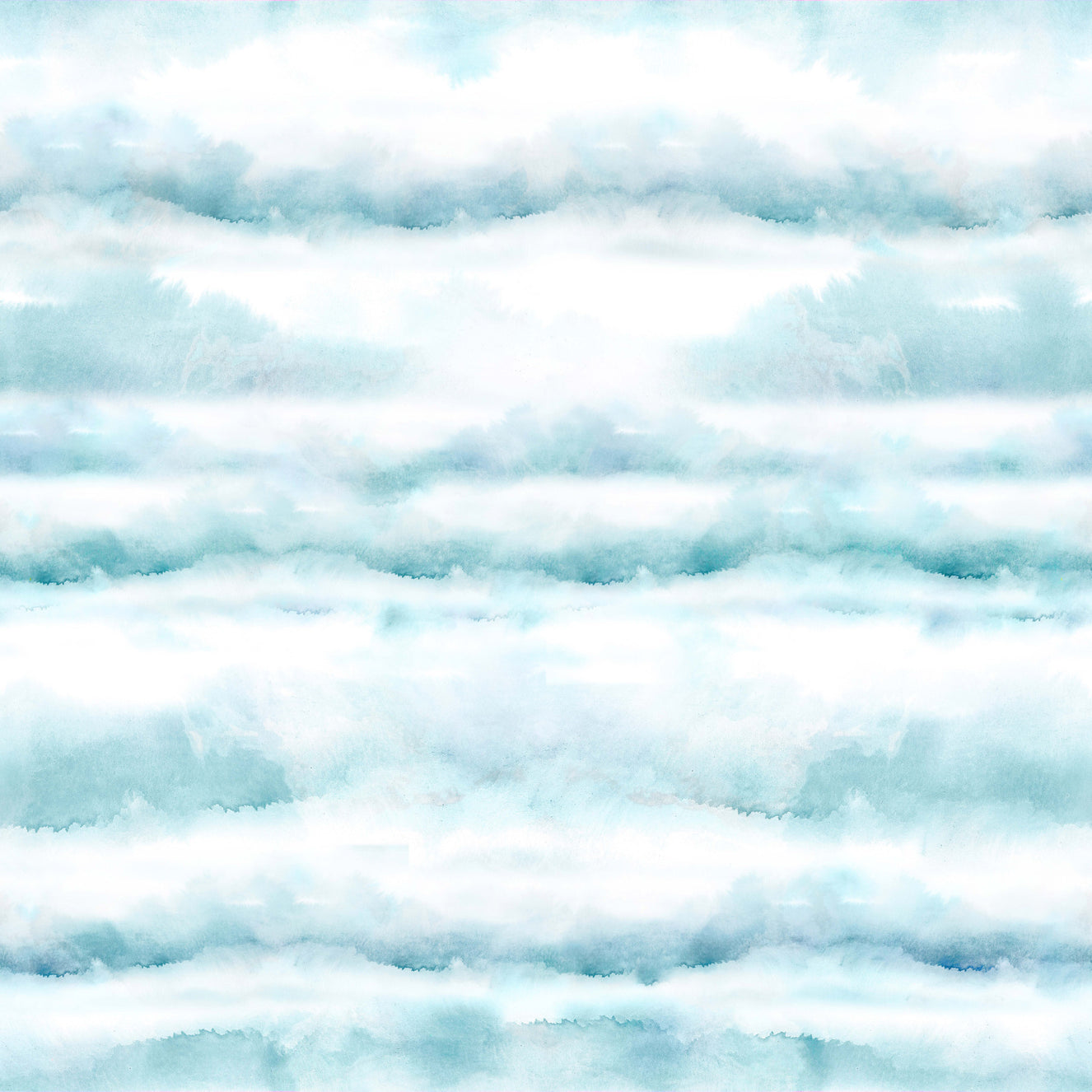 Blue Watercolor Clouds Wallpaper⁠