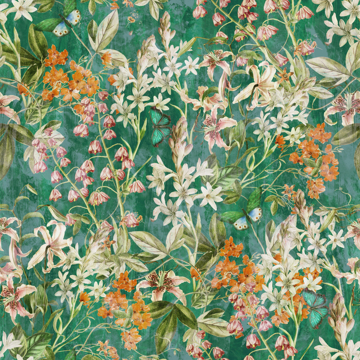 Green Meadow Wallpaper⁠ in your room — zoomed