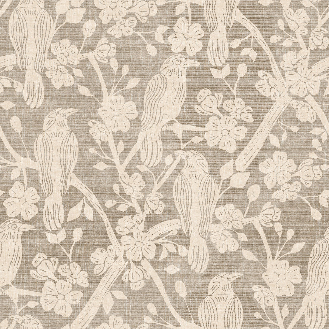 Blossom & Crow Beige & Ivory Wallpaper⁠