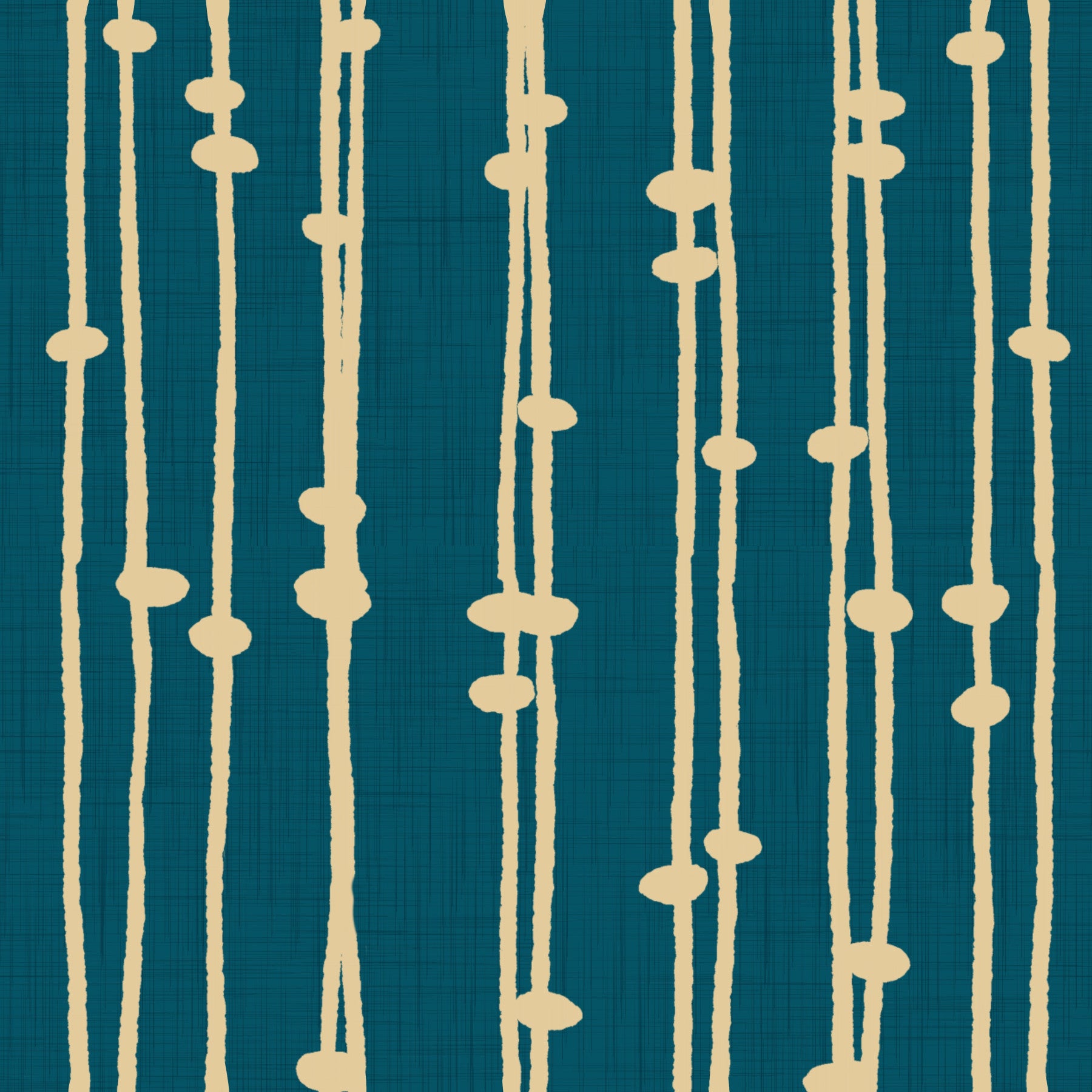 Boho Jewel Tone Stripes Retro Teal Wallpaper⁠