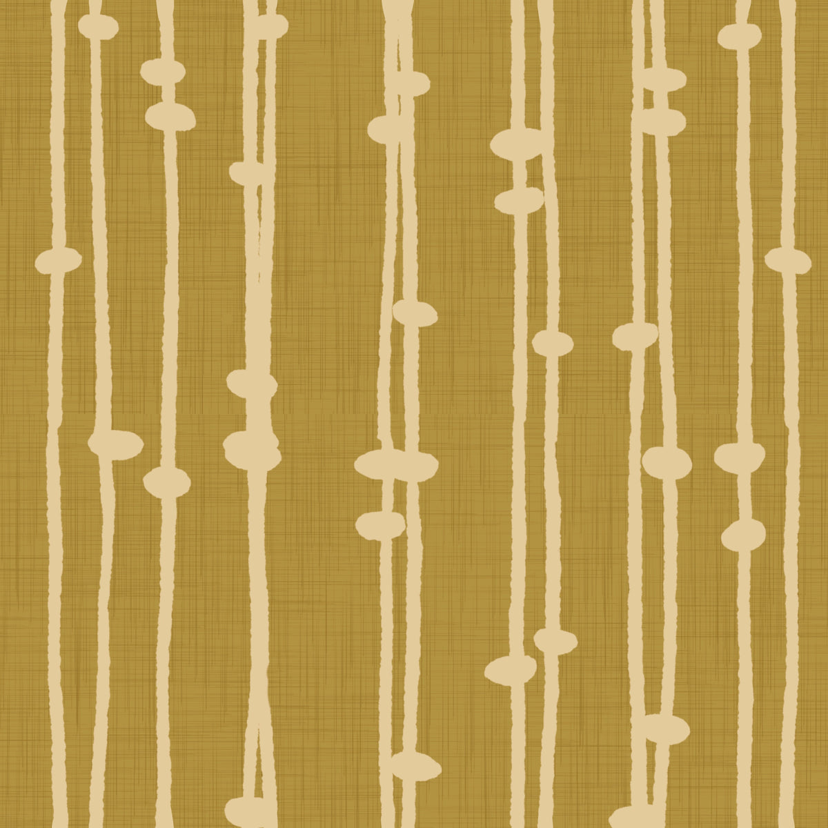 Boho Jewel Tone Stripes Retro Mustard  Wallpaper⁠