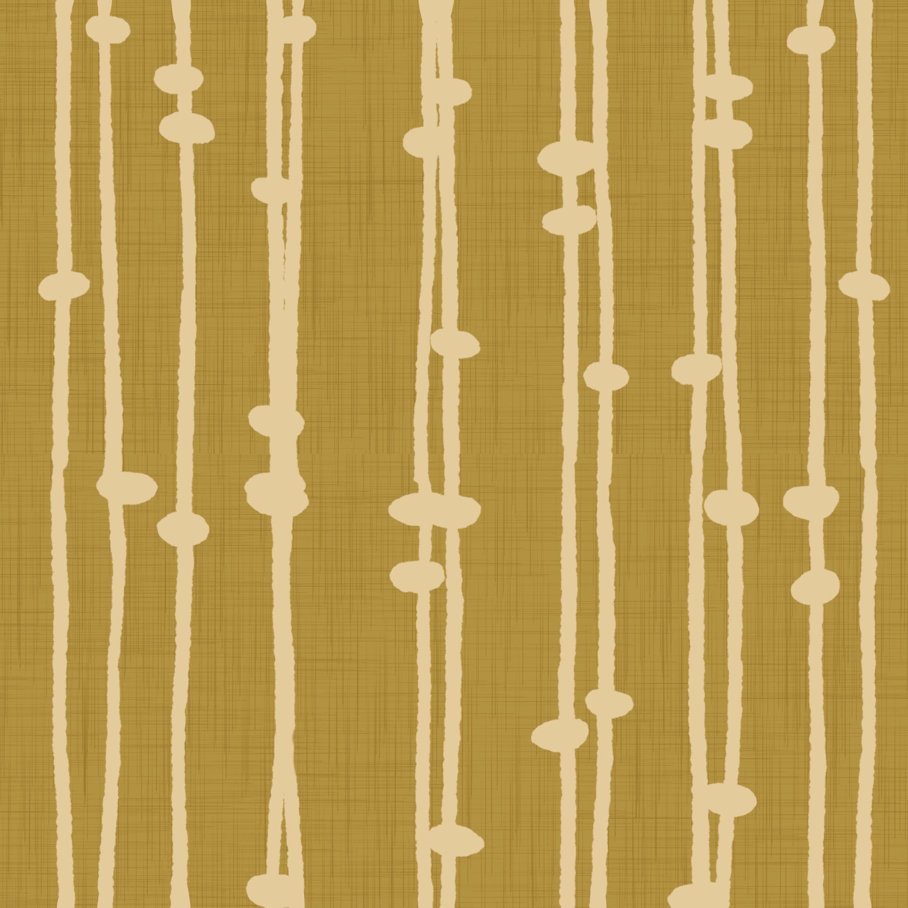 Boho Jewel Tone Stripes Retro Mustard  Wallpaper⁠